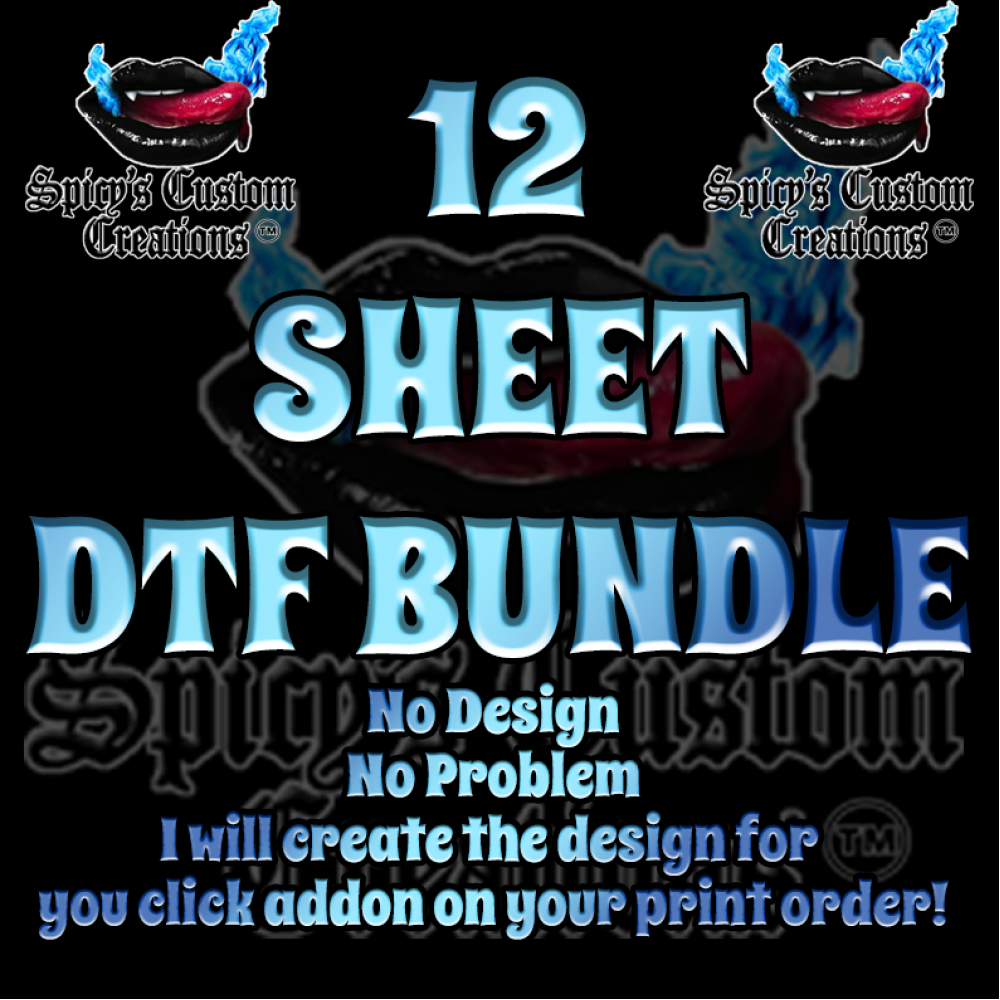 12 SHEET DTF BUNDLE SALE