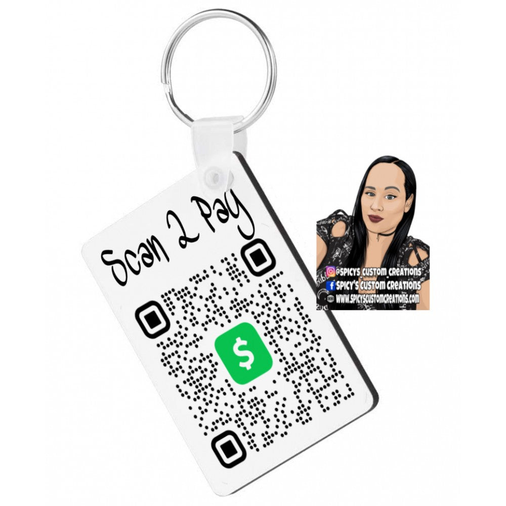 Custom Photo or Scan 2 Pay Keychain