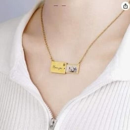 Custom Photo Envelope Necklace