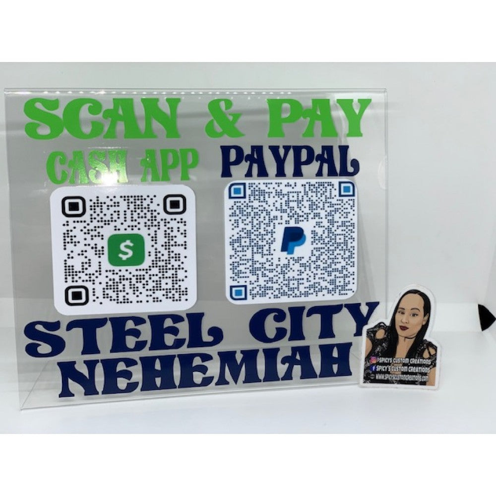 Scan & Pay Sign