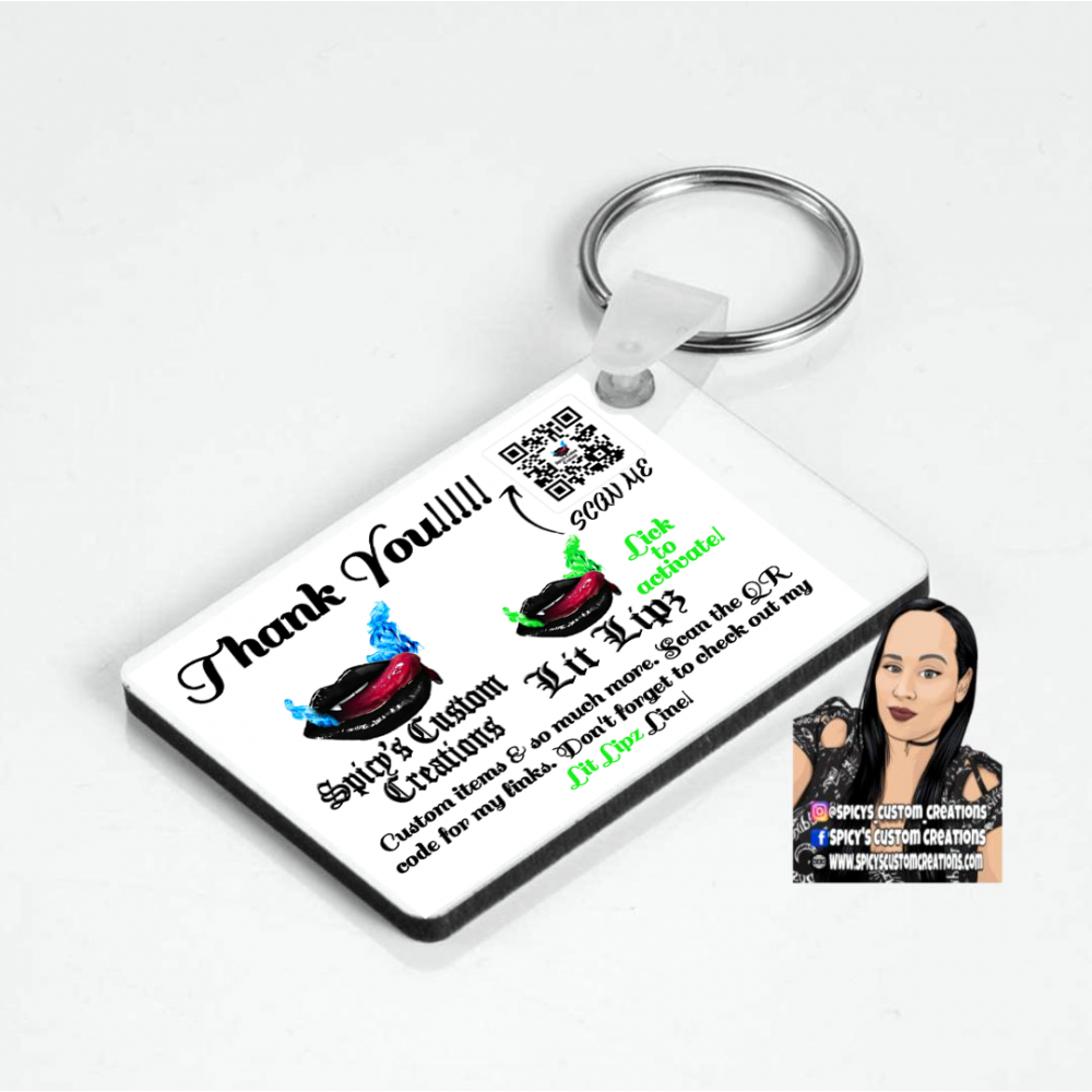 Custom Photo or Scan 2 Pay Keychain