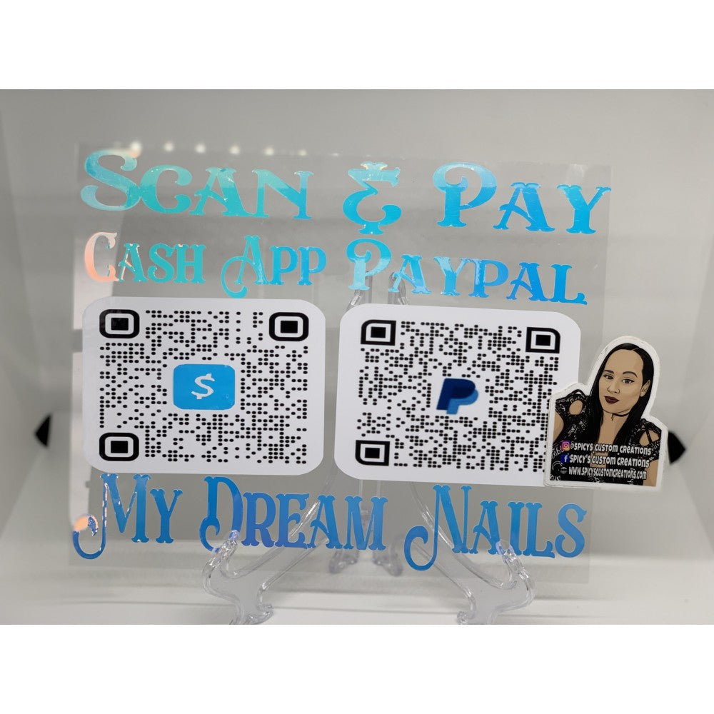 Scan & Pay Sign