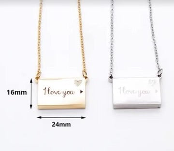 Custom Photo Envelope Necklace