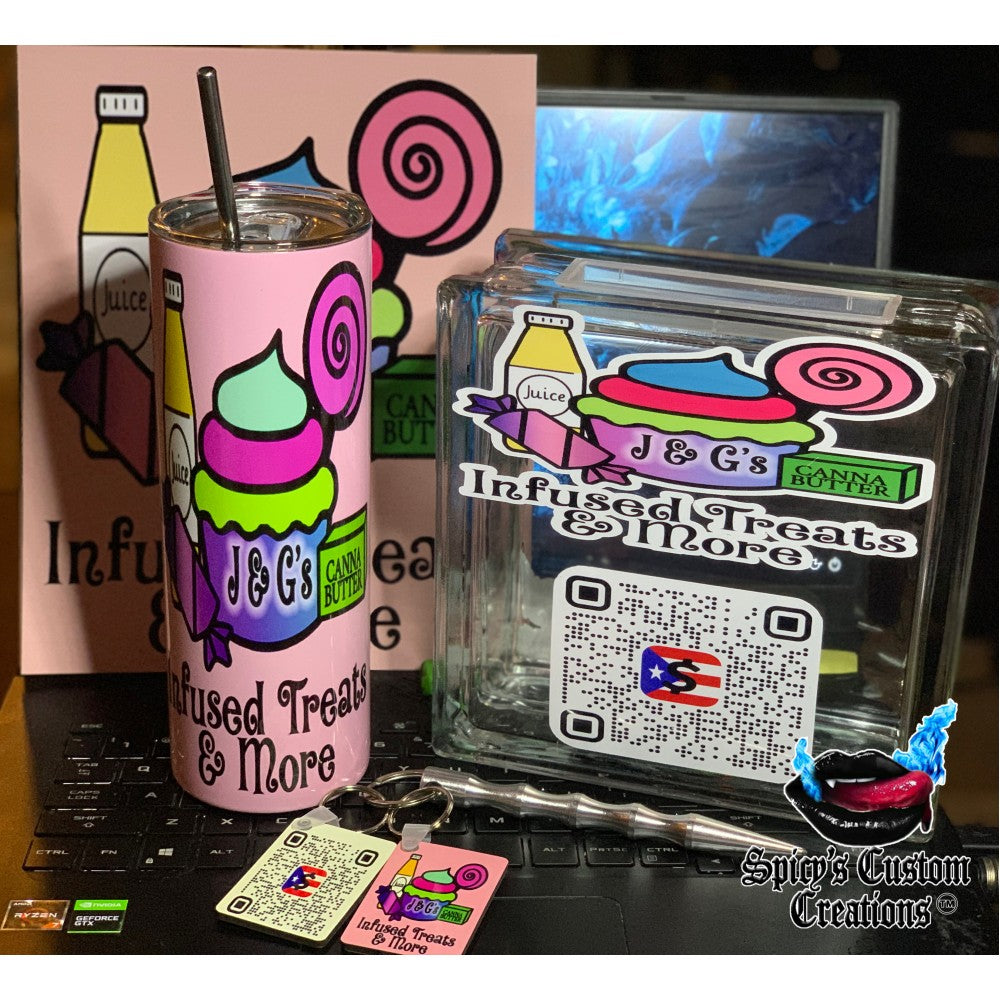 Custom Designed 20 oz Skinny Tumbler