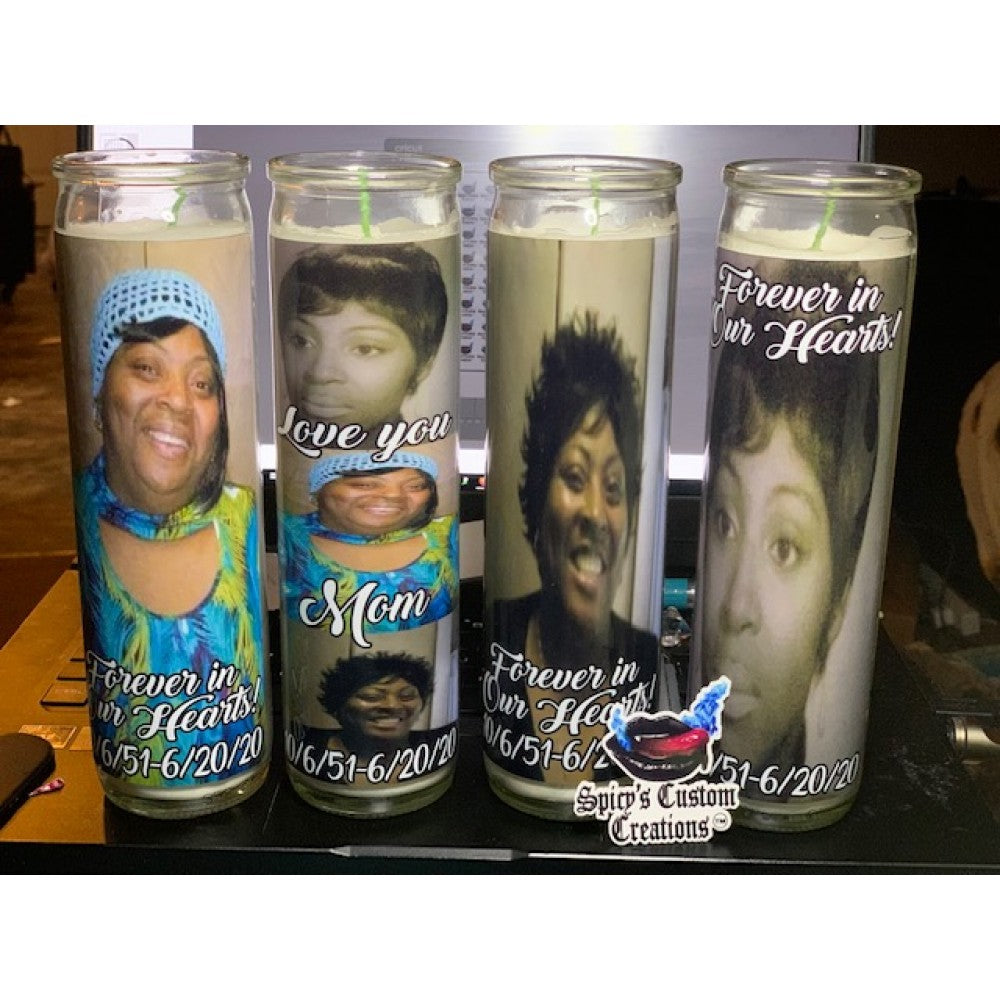 Custom Memorial Candle