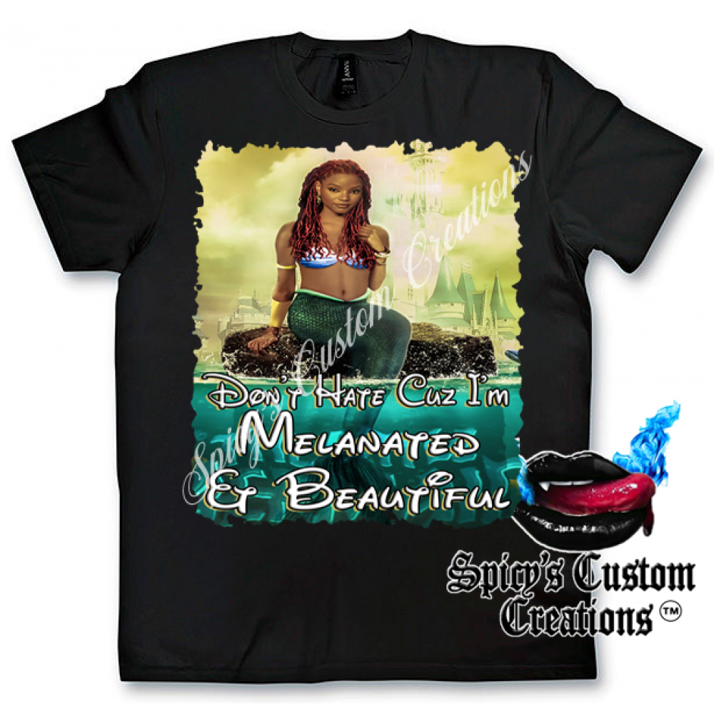 "Don't Hate Me Cuz I'm Melanated & Beautiful" Unisex T-shirt