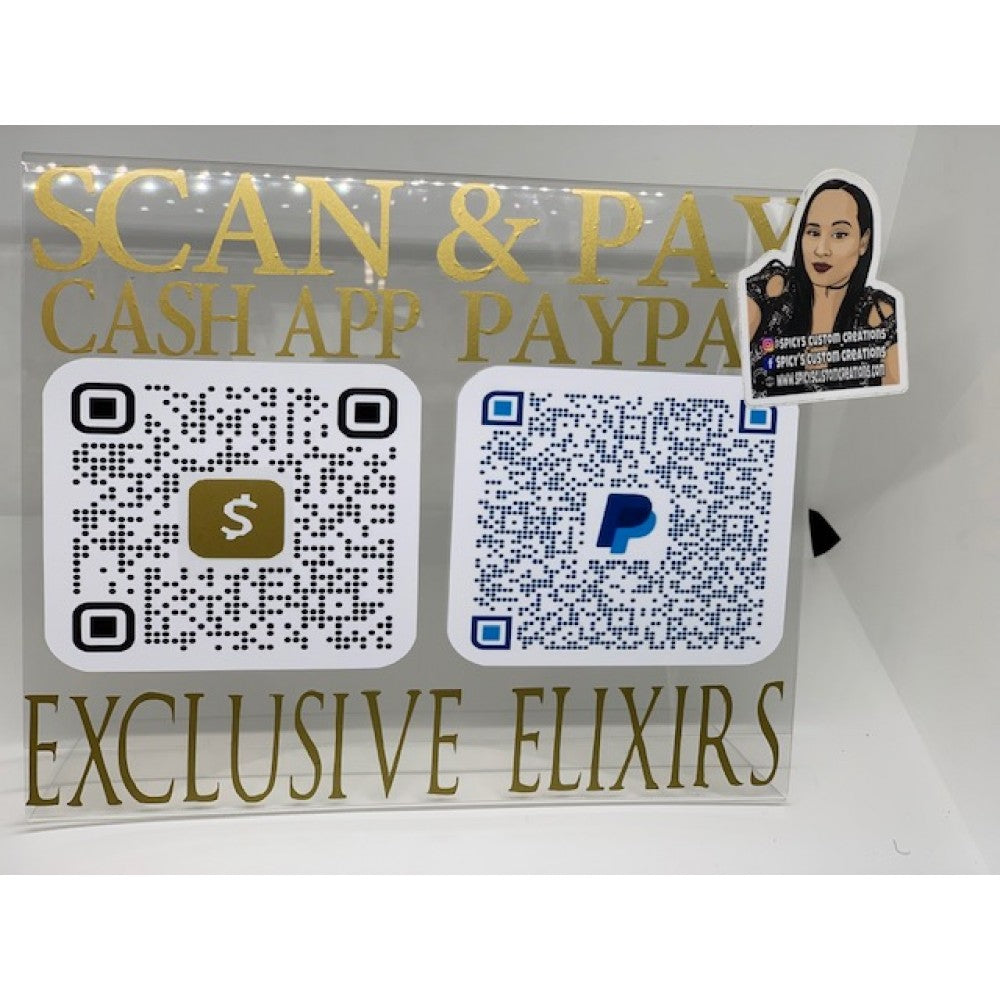Scan & Pay Sign