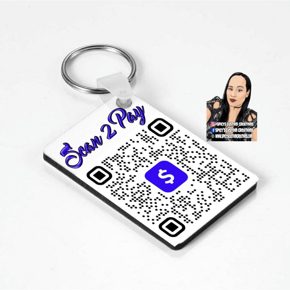 Custom Photo or Scan 2 Pay Keychain