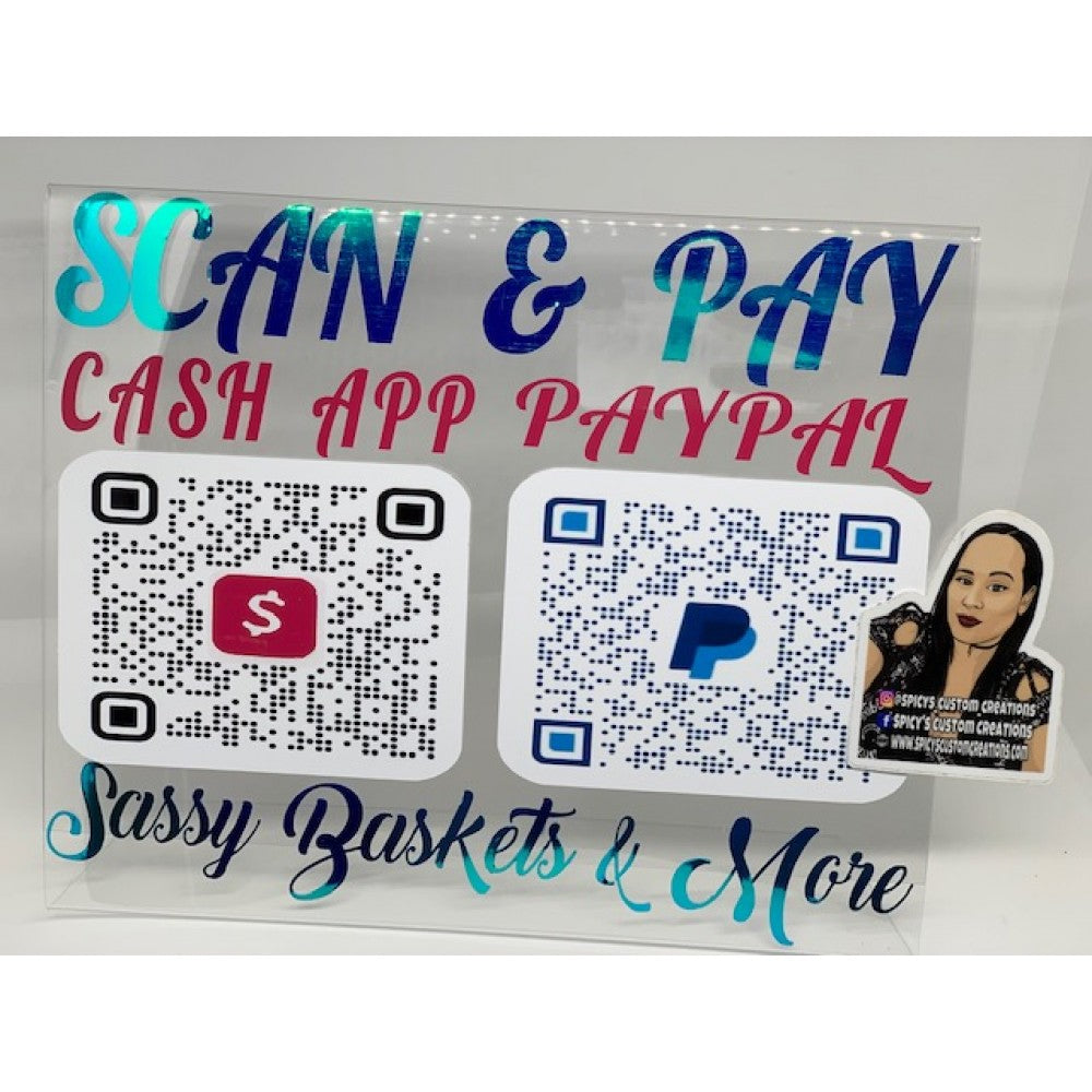 Scan & Pay Sign
