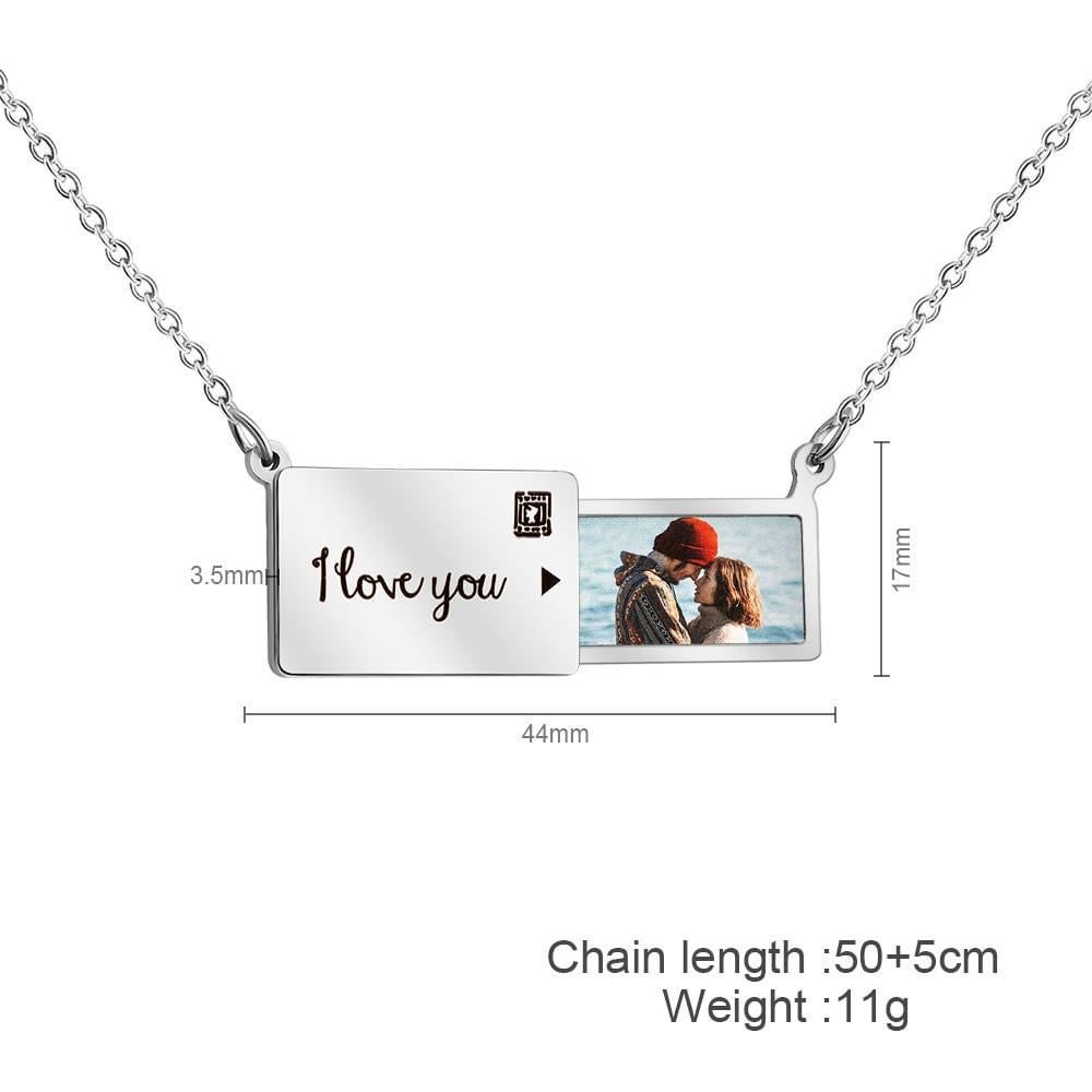 Custom Photo Envelope Necklace