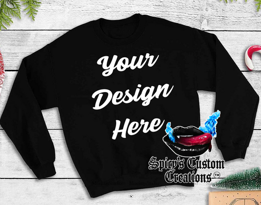 "Custom Designed" Cotton Unisex Sweatshirt